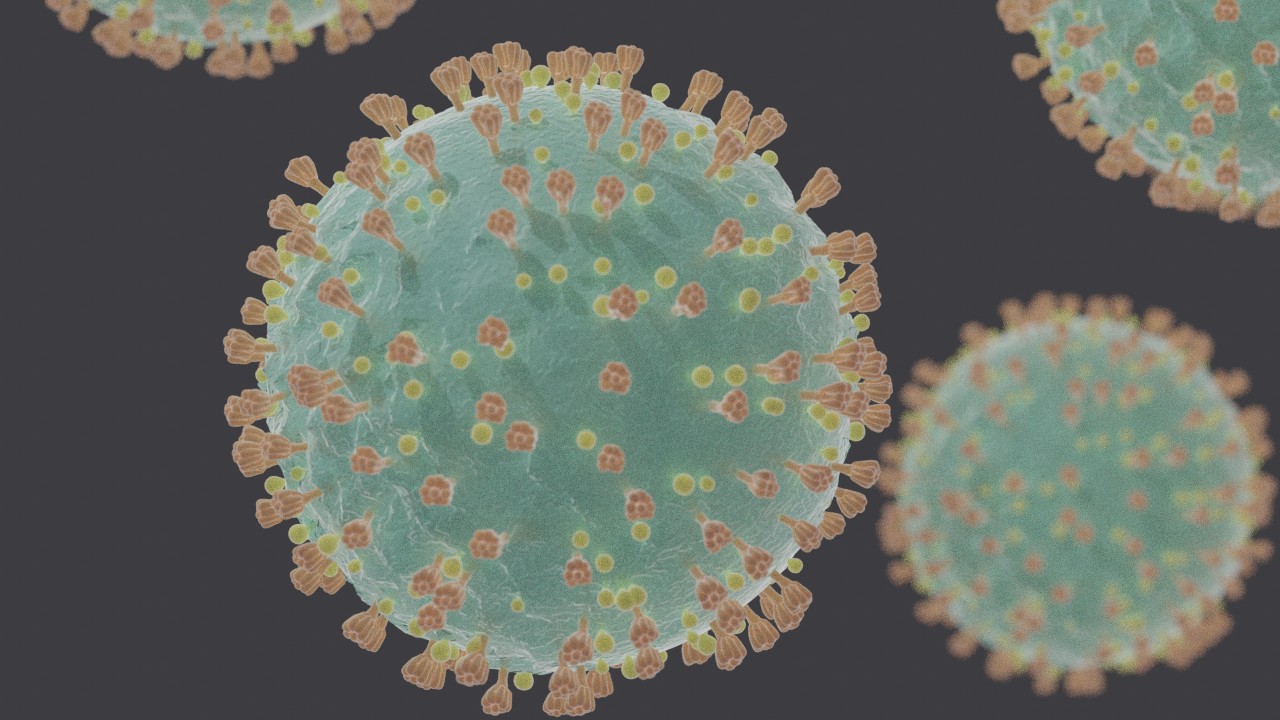 digital rendering of the coronavirus
