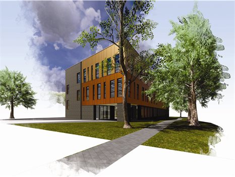 Rendered image of the Pears Building